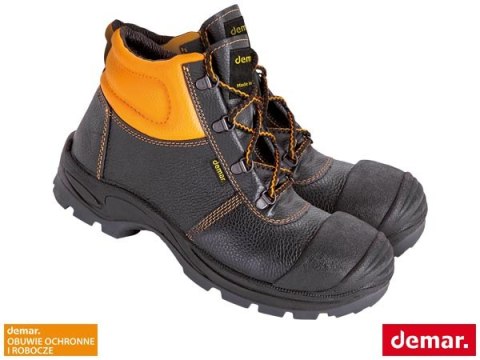 BUTY BEZPIECZNE - 39 - CZARNO-POMARAŃCZOWY