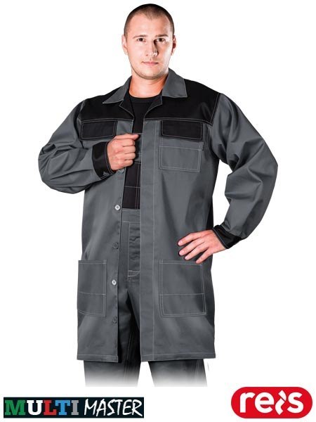 FARTUCH OCHRONNY - 2XL - SZARO-CZARNY