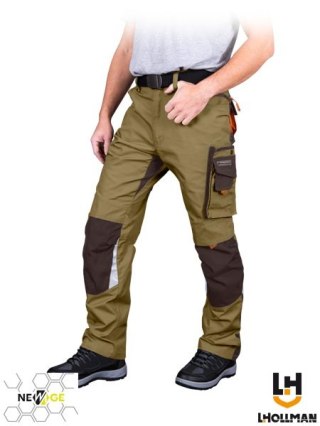 SPODNIE OCHRONNE DO PASA - 58 - KHAKI-BRĄZOWO-POMARAŃCZOWY