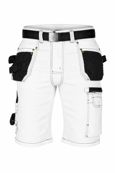 krótkie spodnie do pracy, szorty z kieszeniami, monterskie, dżinsowe 2XL