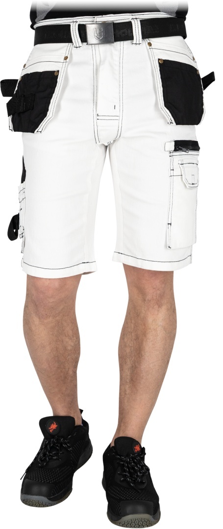 krótkie spodnie do pracy, szorty z kieszeniami, monterskie, dżinsowe 2XL