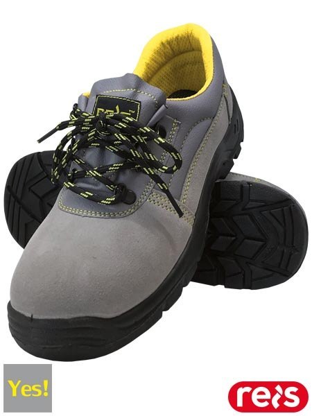 BUTY BEZPIECZNE - 38 - STALOWO-ŻÓŁTY