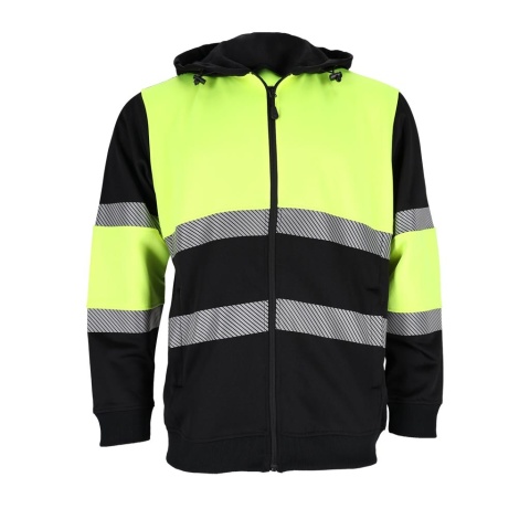 Bluza robocza SUNSET odblaskowa BHP z kapturem 300g fluorescencyjna suwak kieszenie