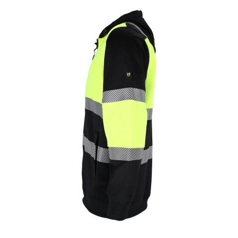 Bluza robocza SUNSET odblaskowa BHP z kapturem 300g fluorescencyjna suwak kieszenie