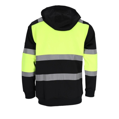 Bluza robocza SUNSET odblaskowa BHP z kapturem 300g fluorescencyjna suwak kieszenie
