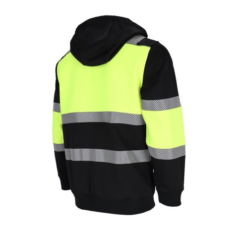 Bluza robocza SUNSET odblaskowa BHP z kapturem 300g fluorescencyjna suwak kieszenie