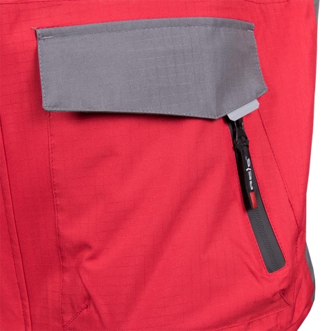 Kurtka robocza ocieplana BHP Win-Red, rip-stop męska kaptur wiatroodporna kieszenie regulowana