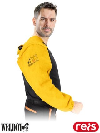 Rękaw spawalniczy skórzany prawy – ochrona do spawania, skóra bydlęca