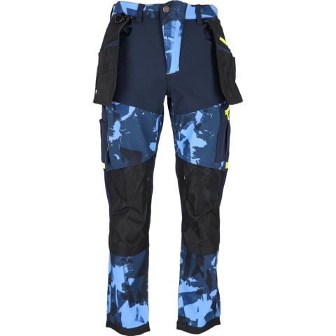 Spodnie robocze HAGA softshell do pasa męskie BHP ocieplane wiatroodporne kieszenie monterskie