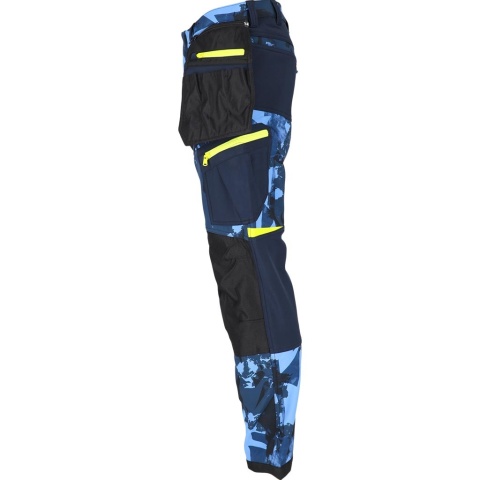 Spodnie robocze HAGA softshell do pasa męskie BHP ocieplane wiatroodporne kieszenie monterskie