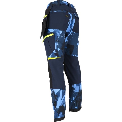 Spodnie robocze HAGA softshell do pasa męskie BHP ocieplane wiatroodporne kieszenie monterskie