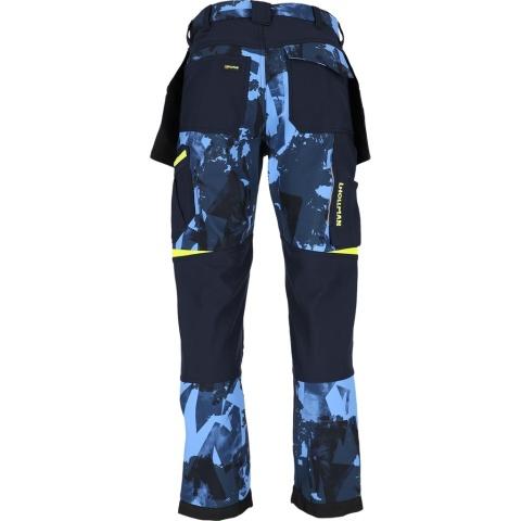 Spodnie robocze HAGA softshell do pasa męskie BHP ocieplane wiatroodporne kieszenie monterskie