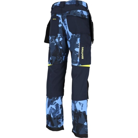 Spodnie robocze HAGA softshell do pasa męskie BHP ocieplane wiatroodporne kieszenie monterskie