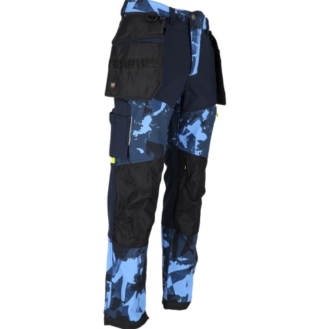 Spodnie robocze HAGA softshell do pasa męskie BHP ocieplane wiatroodporne kieszenie monterskie