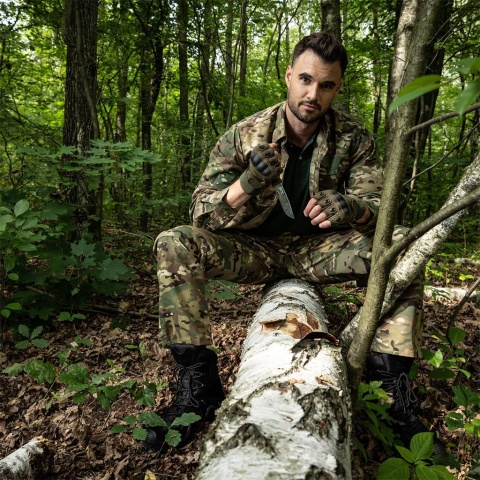 Buty taktyczne Tactical Guard czarne trzewiki militarne wysokie outdoor robocze