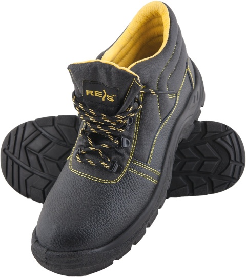 Buty robocze trzewiki YES OB SRC 50skórzane antypoślizgowe wysokie ochronne BHP