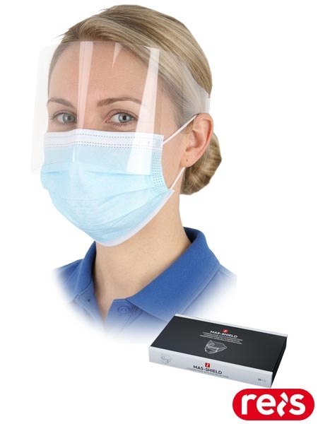 HIGIENICZNA MASECZKA Z OSŁONĄ OCZU - uni - NIEBIESKI