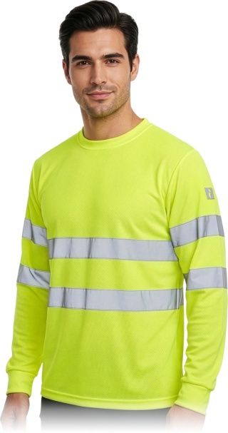 Koszulka ostrzegawcza z siateczki FLUO, męska