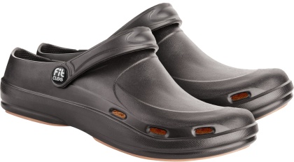 Klapki medyczne FitClog lekkie EVA antypoślizgowe OB SRC buty do pracy gastronomia medyczne czarne