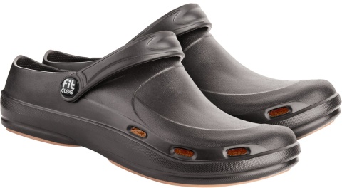 Klapki medyczne FitClog lekkie EVA antypoślizgowe OB SRC buty do pracy gastronomia medyczne czarne