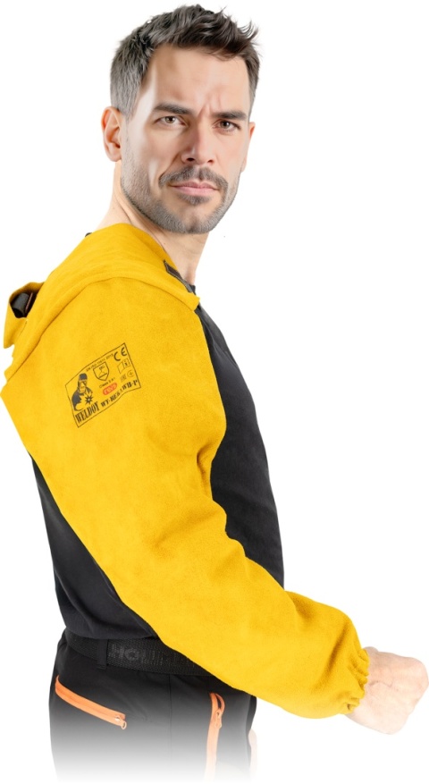 Rękaw spawalniczy skórzany prawy – ochrona do spawania, skóra bydlęca