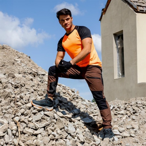 SPODNIE OCHRONNE DO PASA HOBBER KHAKI-CZARNE