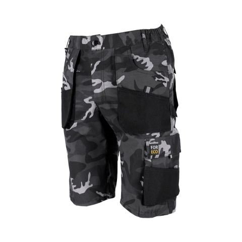 SPODNIE OCHRONNE DO PASA - KRÓTKIE - 2XL - MORO-CZARNY