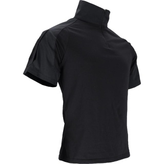 Koszulka Tactical Guard męska – militarna, rip-stop, kieszenie na rękawach, survival czarna