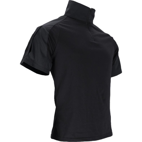 Koszulka Tactical Guard męska – militarna, rip-stop, kieszenie na rękawach, survival czarna