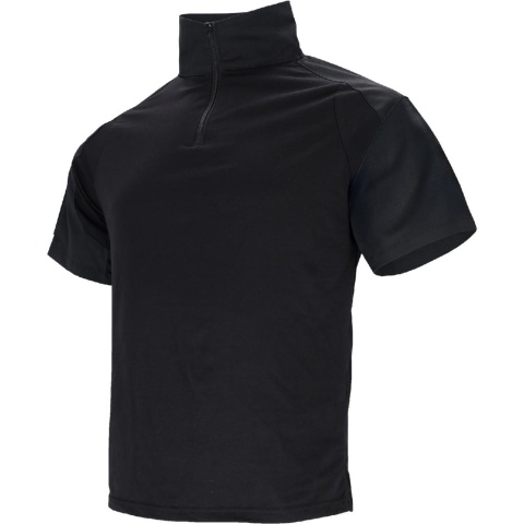 Koszulka Tactical Guard męska – militarna, rip-stop, kieszenie na rękawach, survival czarna