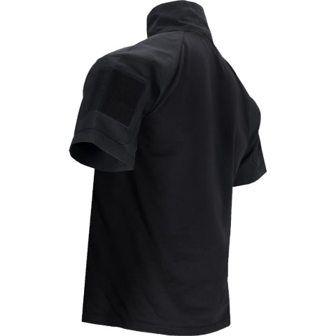 Koszulka Tactical Guard męska – militarna, rip-stop, kieszenie na rękawach, survival czarna