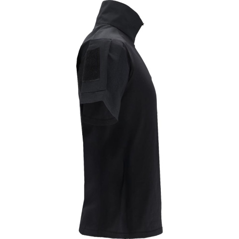 Koszulka Tactical Guard męska – militarna, rip-stop, kieszenie na rękawach, survival czarna