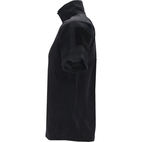 Koszulka Tactical Guard męska – militarna, rip-stop, kieszenie na rękawach, survival czarna