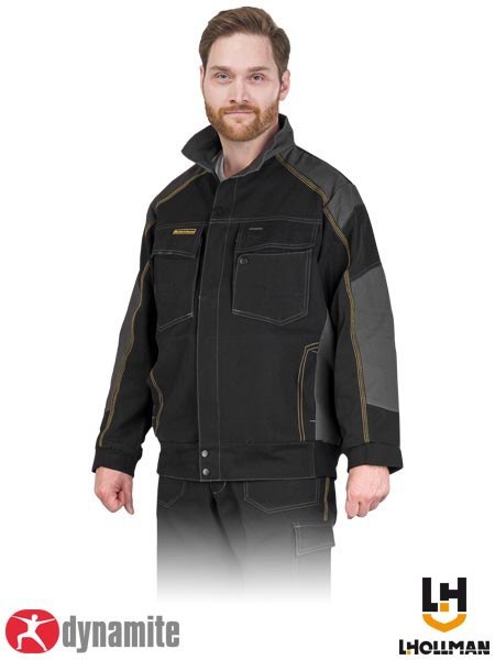 BLUZA OCHRONNA - M - CZARNO-SZARY