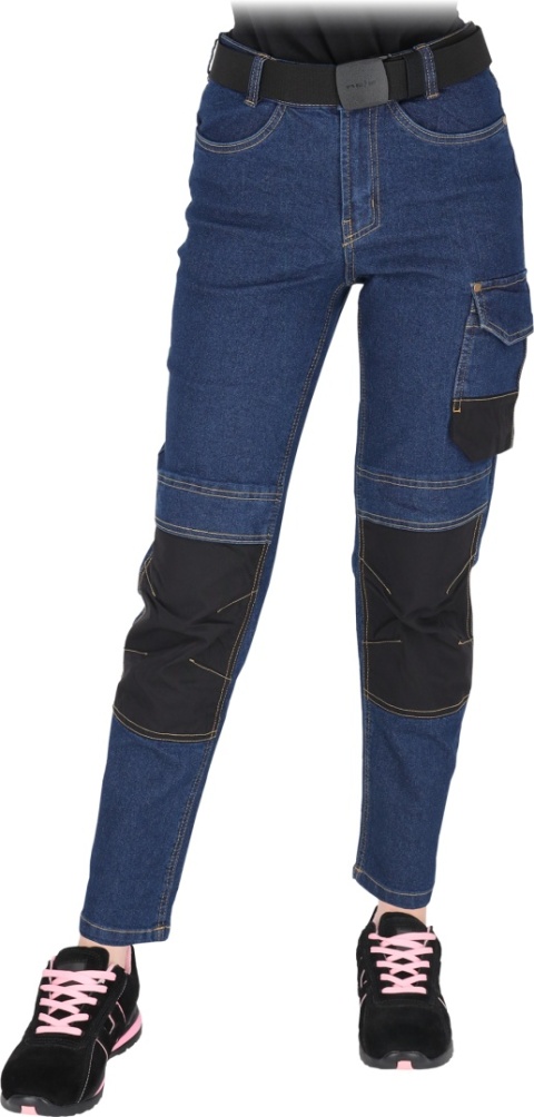 Damskie spodnie robocze jeans elastyczne r.44 Cordura nakolanniki monterskie BHP