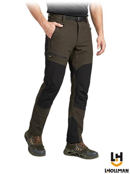 SPODNIE OCHRONNE DO PASA - 50 - KHAKI-CZARNY