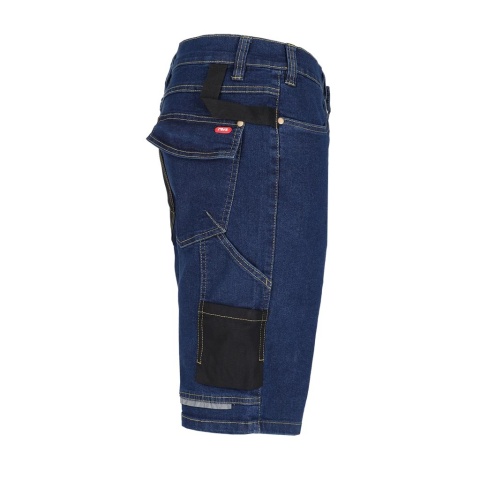 SPODNIE OCHRONNE DO PASA JEANSOWE - KRÓTKIE JEANS303 GRANATOWO-CZARNE