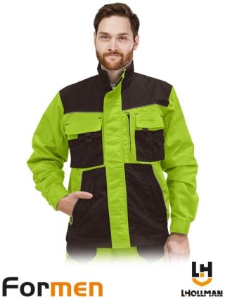 BLUZA OCHRONNA - L - LIMONKOWO-BRĄZOWY
