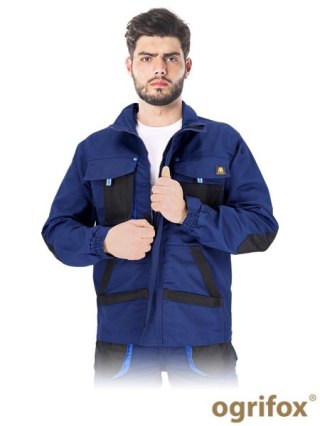 BLUZA OCHRONNA OX.05.789 OGR-J - 4XL - GRANATOWO-CZARNO-NIEBIESKI