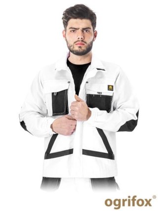 BLUZA OCHRONNA OX.05.789 OGR-J - M - BIAŁO-CZARNO-SZARY