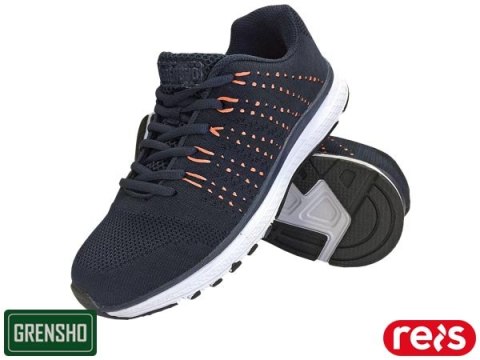 BUTY SPORTOWE - 36 - GRANATOWO-POMARAŃCZOWY