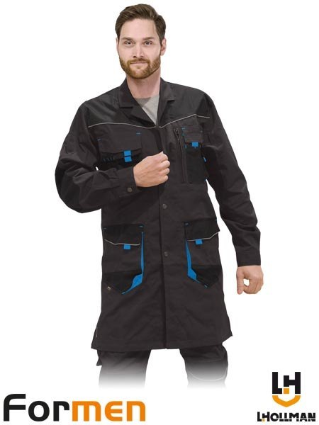 FARTUCH OCHRONNY - 2XL - STALOWO-CZARNO-NIEBIESKI