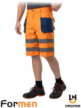 SPODNIE OCHRONNE DO PASA - KRÓTKIE - 3XL - POMARAŃCZOWO-GRANATOWO-SZARY