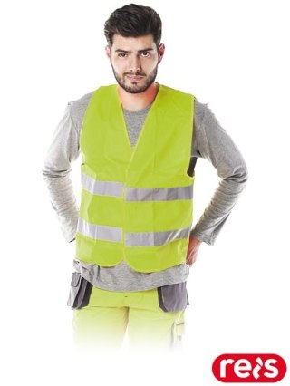 KAMIZELKA OSTRZEGAWCZA - 14XL - ŻÓŁTY
