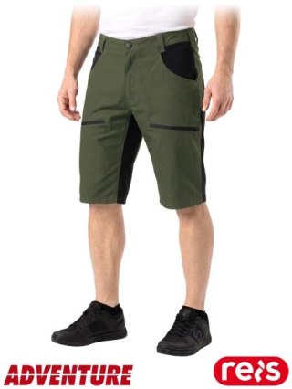 SPODNIE OCHRONNE DO PASA - KRÓTKIE - M - KHAKI-CZARNY