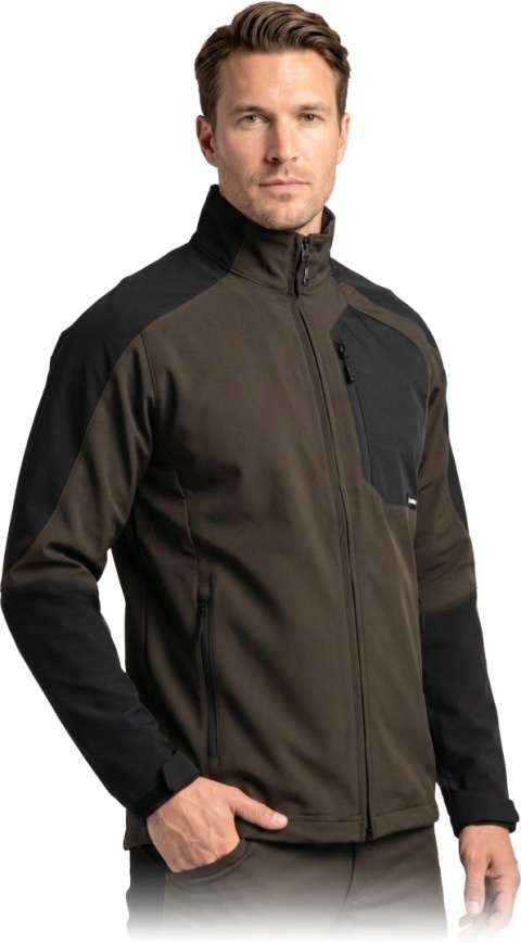 BLUZA OCHRONNA - 2XL - KHAKI-CZARNY