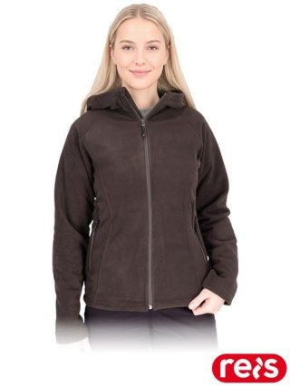 BLUZA OCHRONNA Z POLARU - 3XL - BRĄZOWY