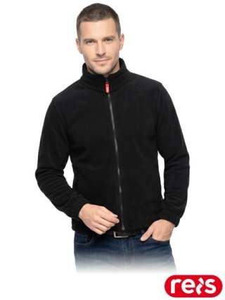 BLUZA OCHRONNA Z POLARU - L - CZARNY