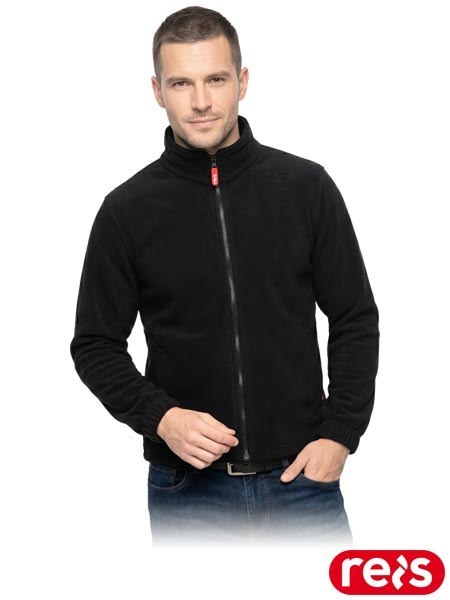 BLUZA OCHRONNA Z POLARU - M - CZARNY