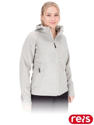 BLUZA OCHRONNA Z POLARU - M - JASNOSZARY
